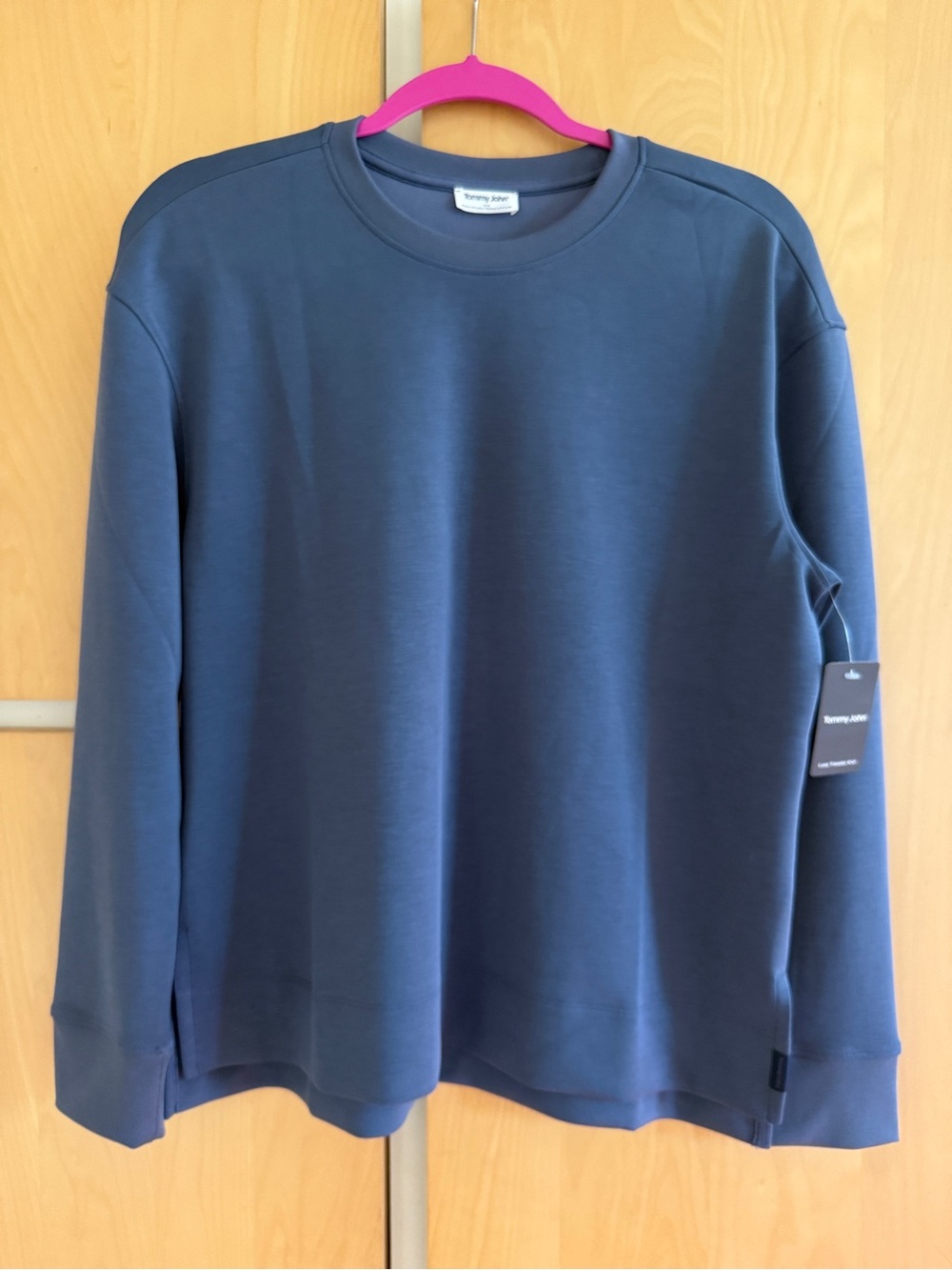 NWT Tommy John Luxe Traveler Crew Vintage Indigo S